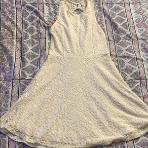 Lace cream dress